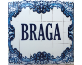 Magnético com azulejo decorado Braga 5X5cm