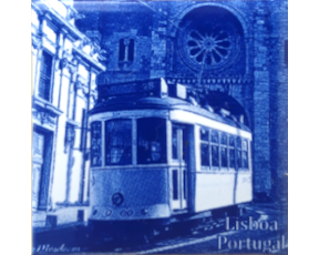 Magnético com azulejo decorado Lisboa 5X5cm