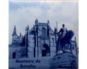 Magnético com azulejo decorado Mosteiro da Batalha 5X5cm