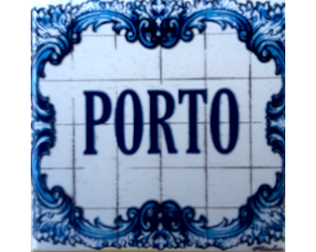 Magnético com azulejo decorado Porto 5X5cm