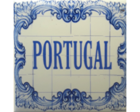 Magnético com azulejo decorado Portugal 5X5cm