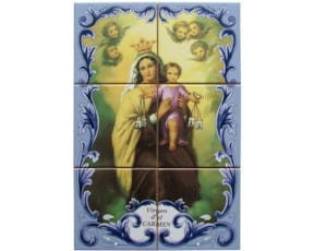 Painel decorado Virgen del Carmen