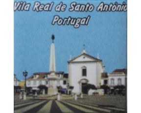 Magnético com azulejo decorado Vila Real Santo António 5X5cm