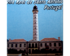 Magnético com azulejo decorado Vila Real Santo António 5X5cm