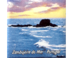 Magnético com azulejo decorado Zambujeira do Mar 5X5cm