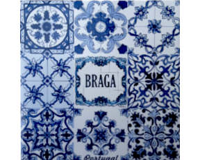 Azulejo decorado Muilti-Padrão Braga 15X15Cm
