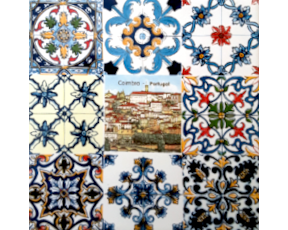 Azulejo decorado Multi-padrão Coimbra 15X15Cm