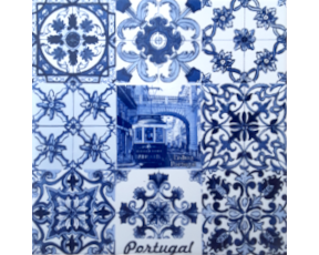 Azulejo decorado Multi-padrão Lisboa 15X15 Cm