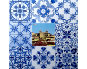 Azulejo decorado Multi-padrão Viseu 15X15 Cm