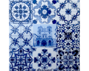 Azulejo decorado Multi-padrão Sé de Braga  15X15 Cm