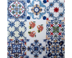 Azulejo decorado Multi-padrão Alheira 15X15 Cm