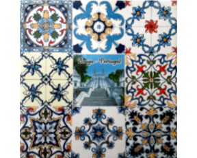 Azulejo decorado Multi-padrão Braga 15X15 Cm
