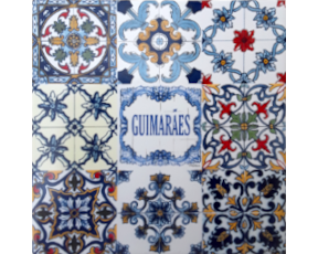 Azulejo decorado Multi-padrão Guimarães  15X15 Cm