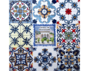 Azulejo decorado Multi-padrão Termas de Monfortinho  15X15 Cm