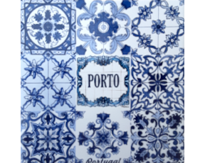 Azulejo decorado  Multi-padrão Porto15X15Cm