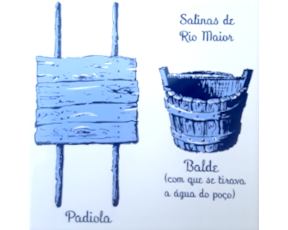Azulejo decorado Salinas Rio Maior 15X15Cm