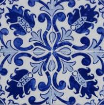 Azulejo decorado Padrão 30 7.5x7.5cm