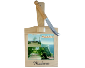 Tábua de Queijo Madeira 15x15 cm
