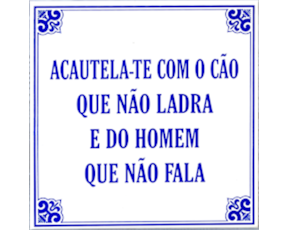 Azulejo Provérbio 15cm X 15cm