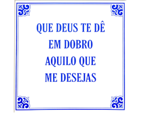 Azulejo Provérbio 15cmX15cm