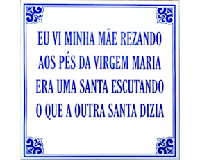 Azulejo Provérbio 15cmX15cm