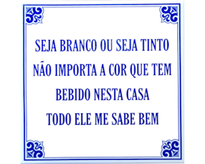Azulejo Provérbio 15cmX15cm