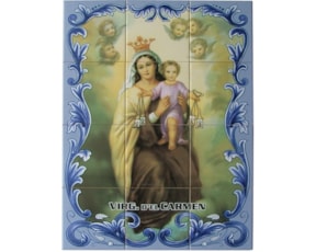 Painel decrado Virgen Del Carmen