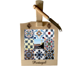 Tábua de Queijo Multi-padrão Cristo Rei  15x15 cm