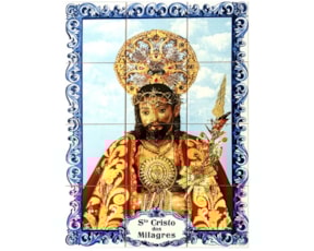 Painel decorado Santo Cristo